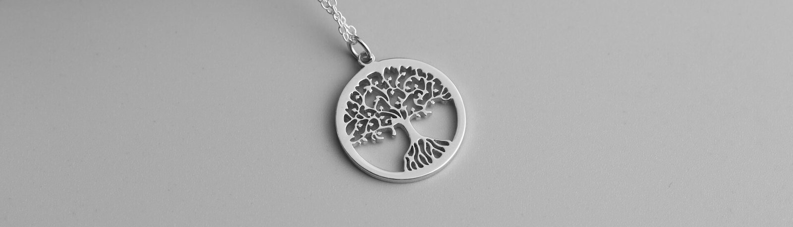 a necklace pendant of a tree